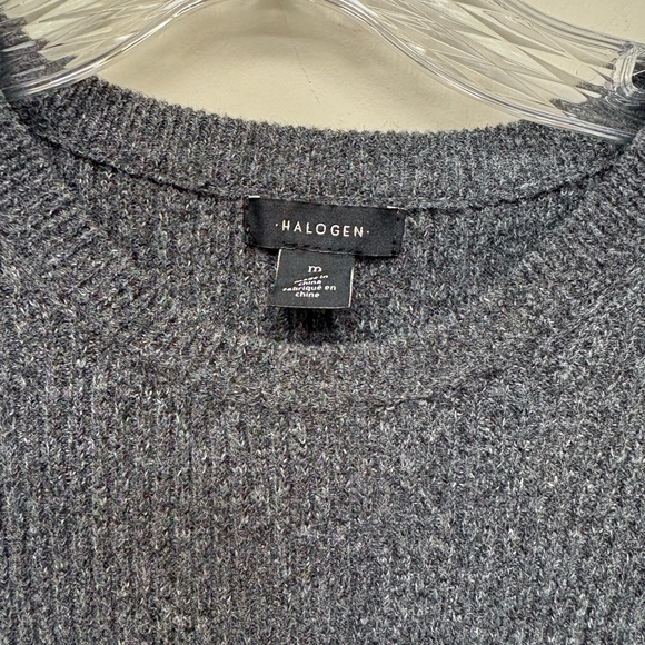 Halogen Charcoal Knit Short Sleeve Top - Picture 2 of 5